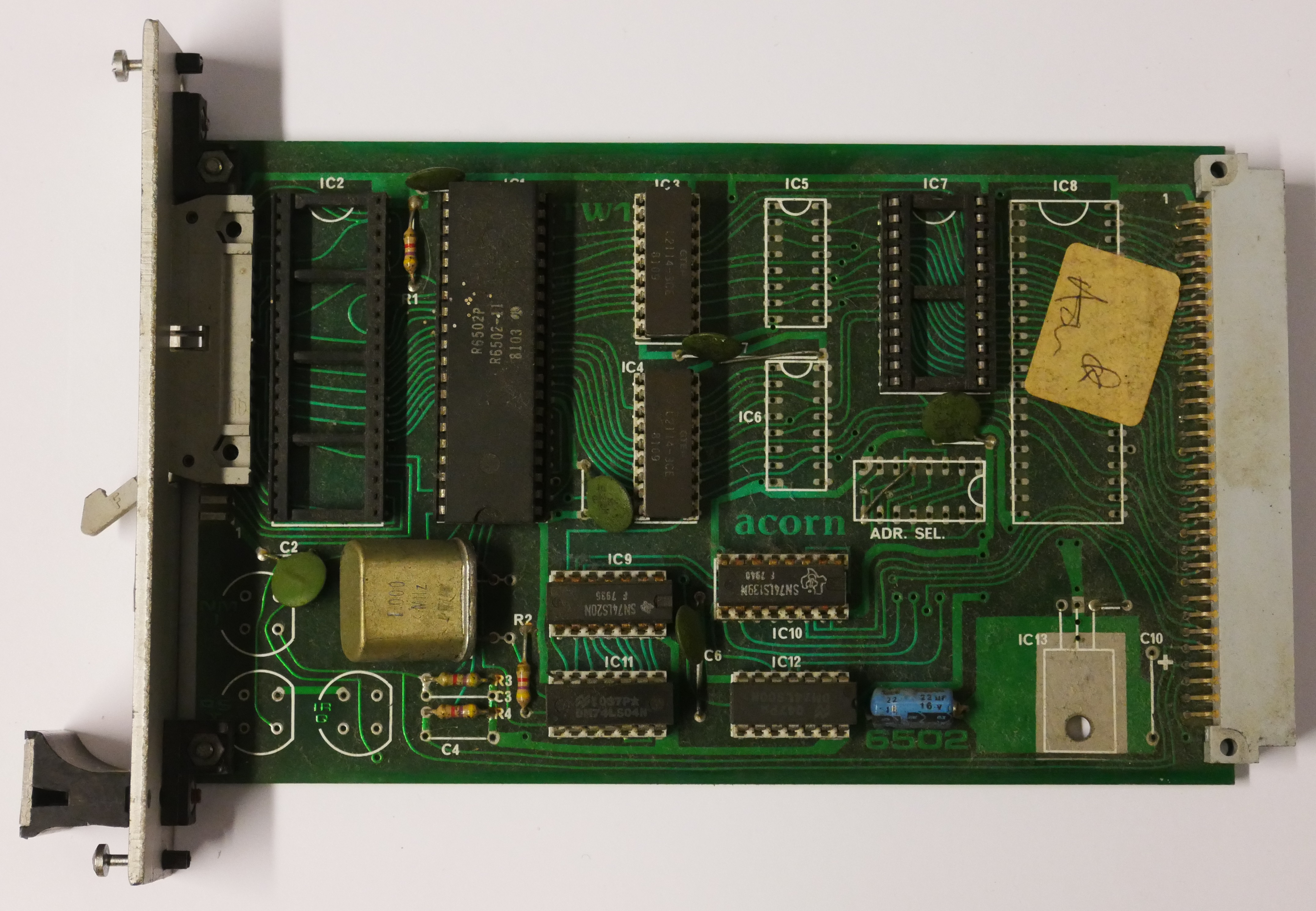 6502 CPU Board Issue 3 #3 Top Side Photo